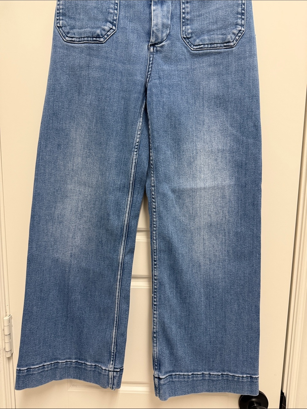Maeve by Anthropologie Colette High-Rise Wide-Leg Jeans in Light Blue Denim - Picture 3 of 8